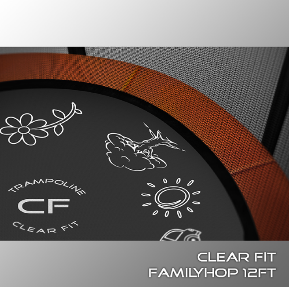 Батут Clear Fit FamilyHop 12Ft