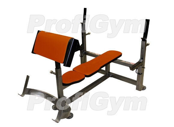 Скамья Скотта + жим штанги ProfiGym СК-0330-H Скамья Скотта + жим штанги ProfiGym СК-0330-H