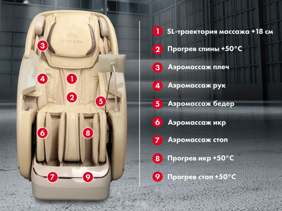 Массажное кресло Oto Centurion Pro CN-01